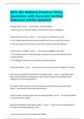 BUS 251 Midterm Practice Terms Questions with Accurate Verified Solutions &lpar;2025&rpar; Updated&period;