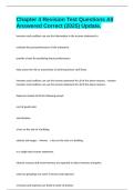 Chapter 4 Revision Test Questions All Answered Correct &lpar;2025&rpar; Update&period;