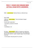 PSS &num; 1 EXAM 2025 BRAND NEW  ACTUAL EXAM WITH ANSWERS&period;