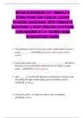 NCCER Electrical Lv 1 MODULE 9 Conductors and Cables LATEST UPDATED 2025&sol;2026- WITH COMPLETE Questions & SURE VERIFIED SOLUTIONS 100&percnt; GRADED AT A&plus; SCORE&excl;&excl; SURE GUARANTEED PASS&excl;&excl;