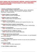 TEST BANK FOR Psychiatric Mental Health Nursing 9th Edition&vert;ISBN 9781975184773&vert; 100&percnt; VERIFIED &vert; COMPLETE GUIDE &vert; A&plus; GRADE ASSURED&excl;&excl;&excl; LATEST UPDATE&excl;&excl;&excl;&excl; GUARANTEED SUCCESS&excl;&excl;&excl;&excl;