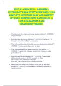 PSYC 210 Module 5 &ndash; Abnormal  Psychology EXAM STUDY GUIDE 2025&sol;2026  COMPLETE QUESTIONS BANK AND CORRECT  DETAILED ANSWERS WITH RATIONALES &vert;&vert;  100&percnt; GUARANTEED PASS  <BRAND NEW VERSION> 
