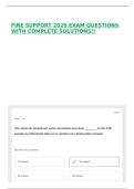 FIRE SUPPORT 2025 EXAM QUESTIONS WITH COMPLETE SOLUTIONS&excl;&excl;