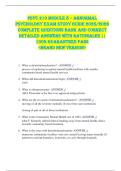 PSYC 210 Module 8 &ndash; Abnormal  Psychology EXAM STUDY GUIDE 2025&sol;2026  COMPLETE QUESTIONS BANK AND CORRECT  DETAILED ANSWERS WITH RATIONALES &vert;&vert;  100&percnt; GUARANTEED PASS  <BRAND NEW VERSION> 