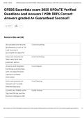 GFEBS Essentials exam 2025 UPDATE Verified Questions And Answers &vert; With 100&percnt; Correct Answers graded A&plus; Guaranteed Success&excl;&excl;