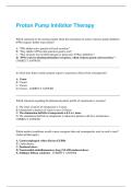 Proton Pump Inhibitor Therapy Exam Success with the 2025 Sample Questions & Answers &ndash; Latest Update&excl;