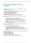 Proton Pump Inhibitor Therapy Sherpath Questions and answers latest update