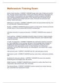 Mathnasium Training Exam Questions and Answers &vert; 2025 Update &vert; 100&percnt; Correct&period;