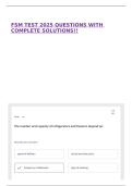 FSM TEST 2025 QUESTIONS WITH COMPLETE SOLUTIONS&excl;&excl;