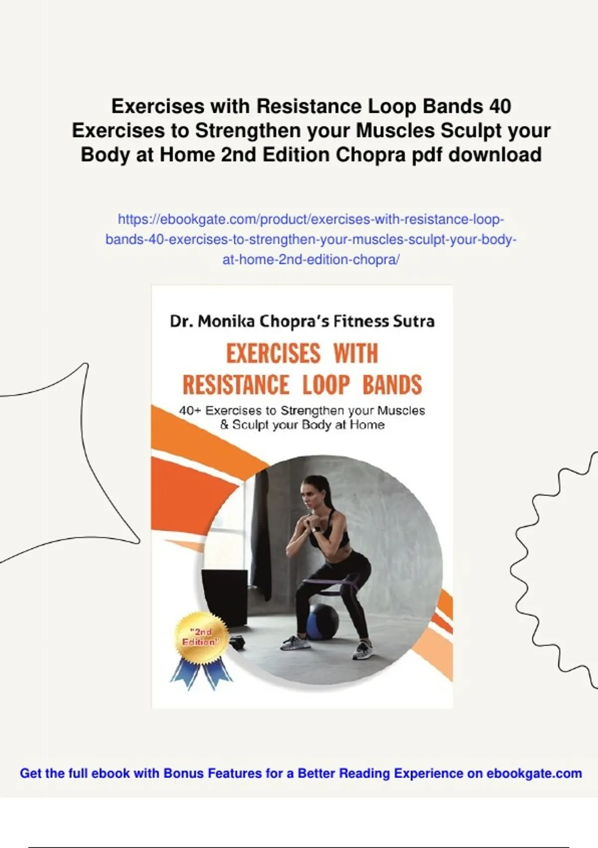 Summary Exercises with Resistance Loop Bands 40 Exercises to Strengthen ...