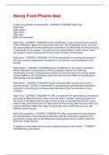 Henry Ford Pharm test Questions and Answers &vert; 2025 Update &vert; 100&percnt; Correct&period;
