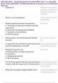ARF-SCLARC &ndash; Adult Residential Facility &lpar;ARF&rpar; Test 1&ndash;3 &vert; SCLARC Exam Prep 2025&sol;2026 &vert; Verified Questions & Answers for Certification Success