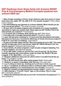 EMT Readiness Exam Study Guide with Answers NREMT Prep & Core Emergency Medical Concepts questions and answers NEW tips&period;pdf