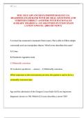 WGU D115 ADVANCED PATHOPHYSIOLOGY OA READINESS EXAM BANK WITH 300 REAL QUESTIONS AND VERIFIED CORRECT ANSWERS WITH RATIONALES ALREADY GRADED A&plus; &vert;GUARANTEED SUCCESS EXAM LATEST UPDATE &vert; &lbrack;BRAND NEW&excl;&excl;&rsqb;