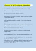 Test bank For Missouri MPJE &period; Questions and Answers