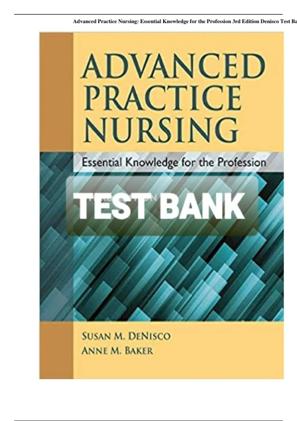 Advanced Practice Nursing Essential Knowledge for the Profession 3rd ...