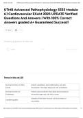 UTMB Advanced Pathophysiology 5355 Module 6&period;1 Cardiovascular EXAM 2025 UPDATE Verified Questions And Answers &vert; With 100&percnt; Correct Answers graded A&plus; Guaranteed Success&excl;&excl;