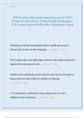 CNT WRITTEN EXAM VERSION 3 NEWEST 2025&sol;2026 COMPLETE QUESTIONS AND CORRECT ANSWERS &lpar;VERIFIED ANSWERS&rpar; &vert;ALREADY GRADED A&plus;&vert;&vert;BRAND NEW VERSION&excl;&excl;