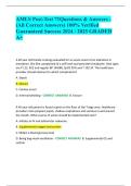 AMLS Post-Test &ndash; 71 Questions & Answers &vert; 100&percnt; Verified &vert; Guaranteed Success &vert; 2024 &sol; 2025 &vert; Graded A&plus;