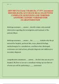 AHN 568 USA Exam 3 Health Hx&comma; CV&sol;PV Assessment Newest 2025 Complete Questions And Correc&comma; Exams of Nursing
