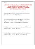 ASCP CG Certification Exam LATEST 2025 UPDATE WITH COMPLETE QUESTIONS AND CORRECTLY WELL DEFINED ANSWERS 100&percnt;GUARANTEED PASS&excl;&excl;&excl;