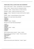 GNRS 582A FINAL QUESTIONS AND ANSWERS