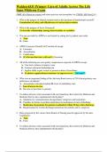 Walden 6531 Primary Care of Adults Across The Life Span Midterm Exam 