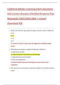 California Barber Licensing Exam Questions  And Correct Answers &lpar;Verified Answers&rpar; Plus  Rationales 2025&sol;2026 Q&A &vert; Instant  Download Pdf