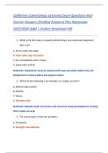 California Cosmetology Licensing Exam Questions And  Correct Answers &lpar;Verified Answers&rpar; Plus Rationales  2025&sol;2026 Q&A &vert; Instant Download Pdf