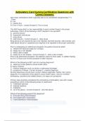 Ambulatory Care Nursing Certification Questions with Correct Answers&period;