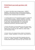 NU643 final exam study questions with answers