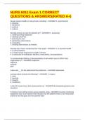 NURS 6011 Exam 1 CORRECT QUESTIONS & ANSWERS&lpar;RATED A&plus;&rpar;