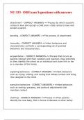 NU 333 - OB Exam 3 questions with answers