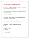 NU-333 Exam 1 with answers 2025