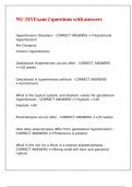 NU 333 Exam 2 questions with answers