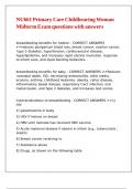 NU661 Primary Care Childbearing Woman Midterm Exam questions with answers
