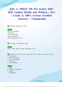 Quiz 1&colon; NR222&sol; NR 222 &lpar;Latest 2025&sol; 2026 Update&rpar; Health and Wellness &vert; Q&sol;A &vert; Grade A&vert; 100&percnt; Correct &lpar;Verified Answers&rpar; &ndash; Chamberlain