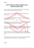 Chem 120 Exam 4 Study Questions with Detailed Answers 2025