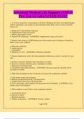 Advanced Medical Life Support &lpar;AMLS&rpar; Post Test GUARANTEED PASS&excl;&excl;