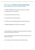 WGU Texas gov Politics of the United States Exam 88 Questions with Verified Answers&comma;100&percnt;CORRECT