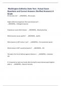 Washington Esthetics State Test &sol; Actual Exam Questions and Correct Answers &lpar;Verified Answers&rpar; A Grade