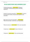 M100 QUESTIONS AND ANSWERS 2025