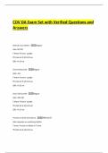 CDV DA Exam Set with Verified Questions and Answers