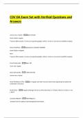 CDV DA Exam Set with Verified Questions and Answers