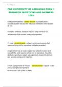 POB UNIVERSITY OF ARKANSAS EXAM 1  SHADWICK QUESTIONS AND ANSWERS  2025