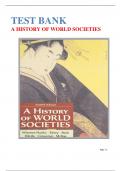 Test Bank for A History of World Societies Combined 12th Edition By Wiesner-Hanks&comma; Patricia Ebrey&comma; Beck&comma; Davila&comma; Crowston&vert; 9781319244552&vert; All Chapters&vert; LATEST