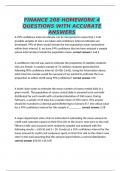 FINANCE 208 HOMEWORK 4 QUESTIONS WITH ACCURATE ANSWERS