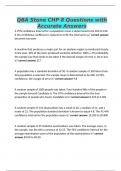 QBA Stone CHP 8 Questions with Accurate Answers