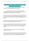 BCOMM Research Questions with Accurate Answers