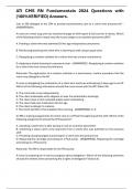 ATI CMS RN Fundamentals 2024 Questions with &lpar;100&percnt;VERIFIED&rpar; Answers&period;